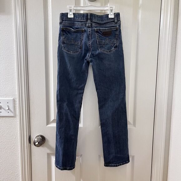 Wrangler Retro Slim Straight Fit Jeans Adjustable Waist Boys Size 11 - Picture 1 of 12